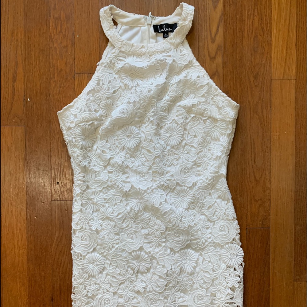 LULUS WHITE LACE DRESS